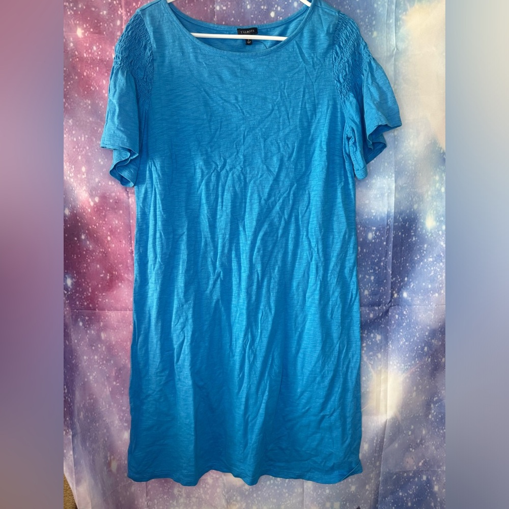 Woman’s blue Talbots T-shirt dress 🛍